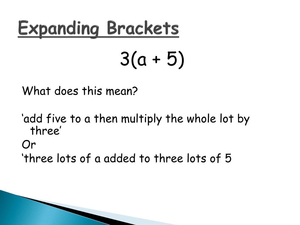 PPT Expanding Brackets PowerPoint Presentation, free download ID