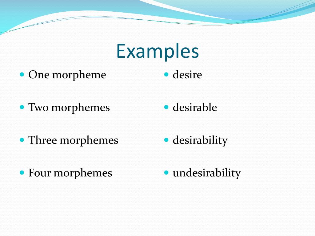 PPT Types of morphemes PowerPoint Presentation, free download ID