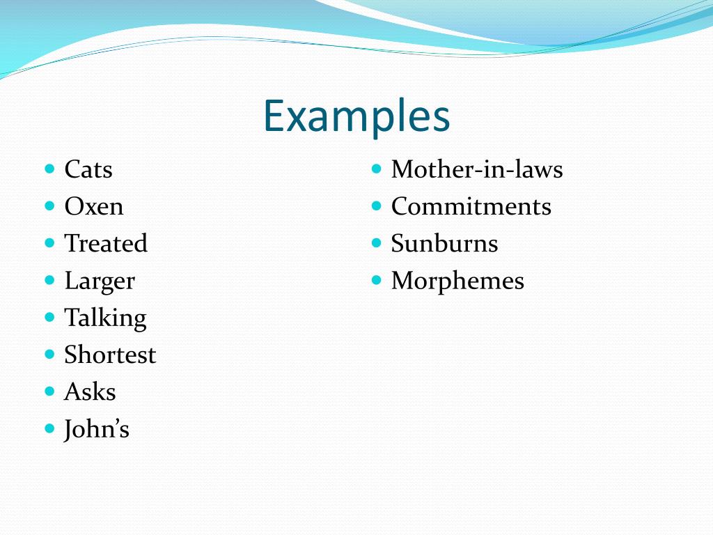 PPT Types of morphemes PowerPoint Presentation, free download ID