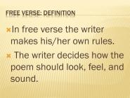 Definition Of Free Verse DEFINITION KLW