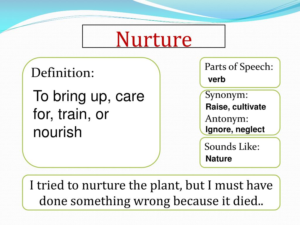 PPT Nurture PowerPoint Presentation, free download ID2319595