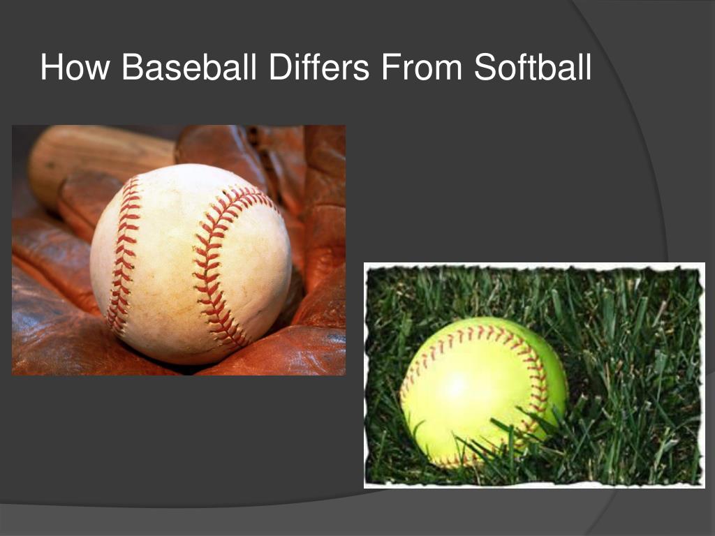 PPT Baseball Vs. Softball PowerPoint Presentation, free download ID