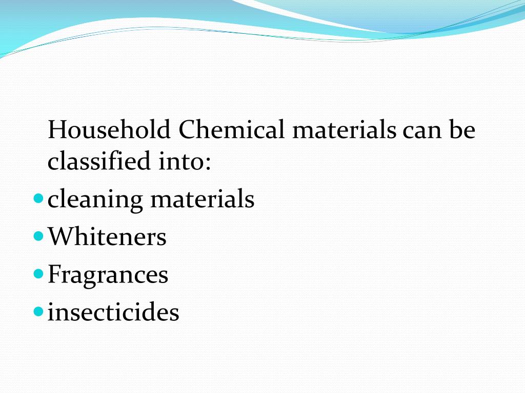 PPT Household Chemical Materials PowerPoint Presentation, free