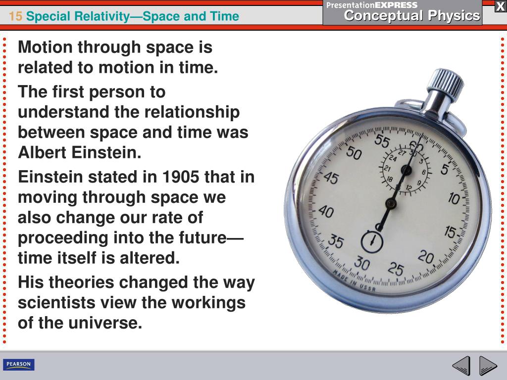 PPT Motion through space is related to motion in time. PowerPoint Presentation ID2323737