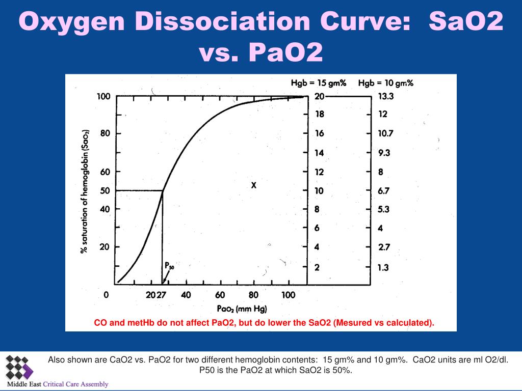 PPT Oxygen Content Equation and Oxygen Transport PowerPoint