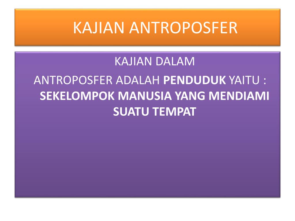 PPT DINAMIKA ANTROPOSFER PowerPoint Presentation, free download ID