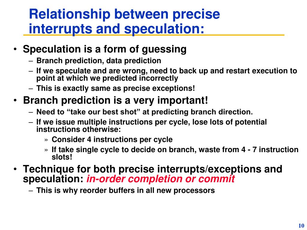 PPT Advanced Computer Architecture Prediction/Speculation (Branches