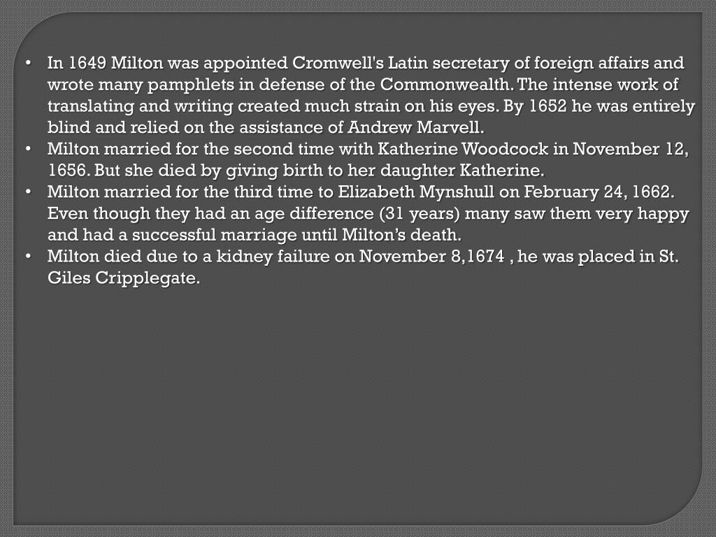 Summary Of On His Blindness By Milton BLINDS