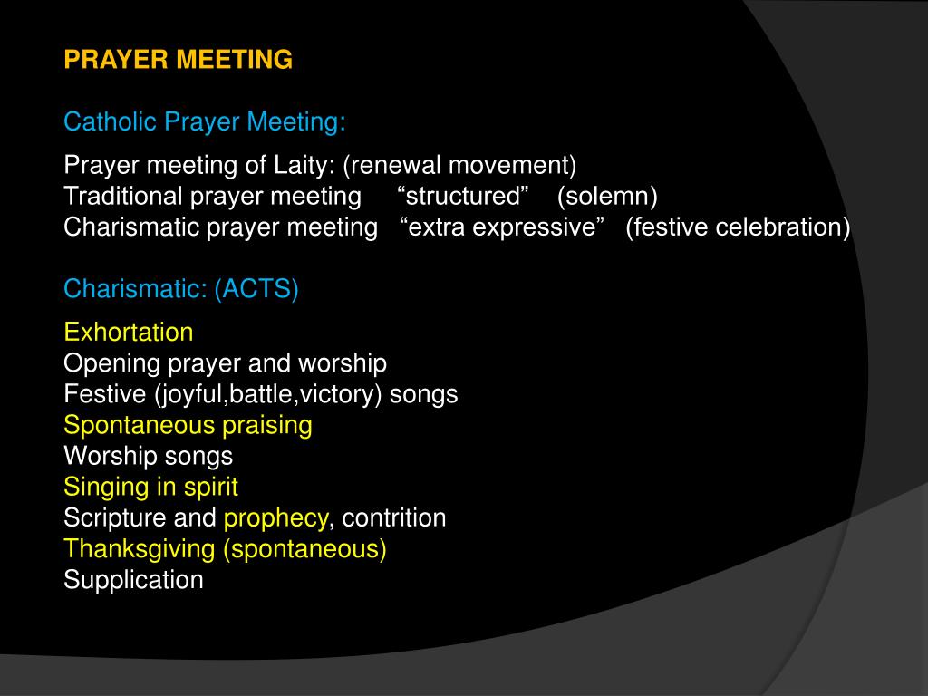 PPT UNDERSTANDING PRAISE & WORSHIP IN PRAYER MEETING PowerPoint