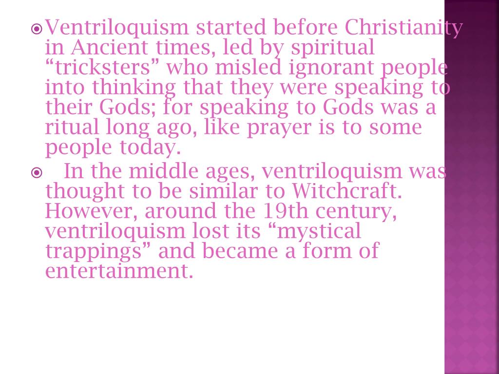 PPT Ventriloquism PowerPoint Presentation, free download ID2330291