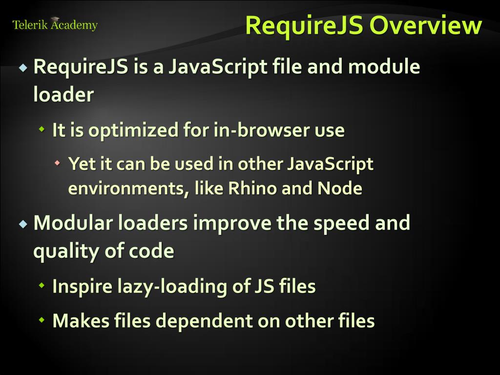 PPT RequireJS PowerPoint Presentation, free download ID2330418