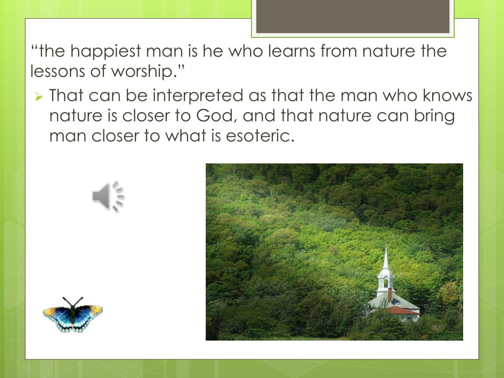PPT Emerson and Nature PowerPoint Presentation, free download ID