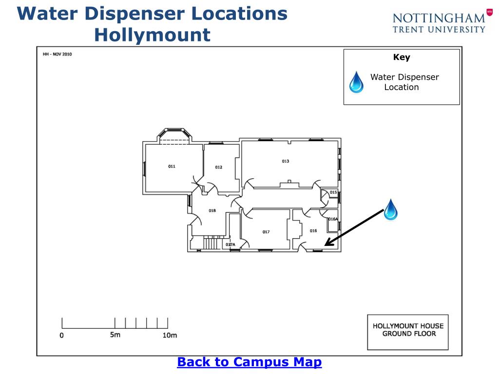 PPT Water Dispenser Locations City Campus PowerPoint Presentation