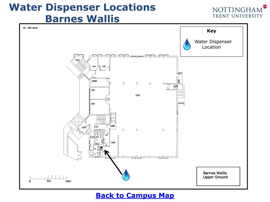 PPT Water Dispenser Locations City Campus PowerPoint Presentation