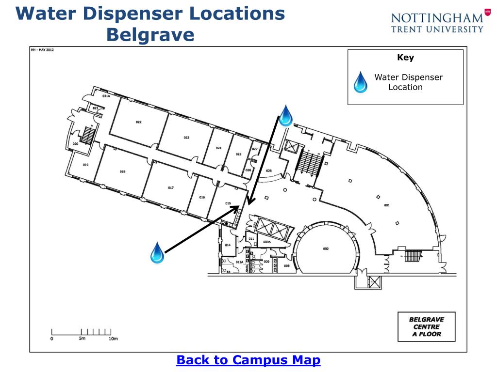 PPT Water Dispenser Locations City Campus PowerPoint Presentation