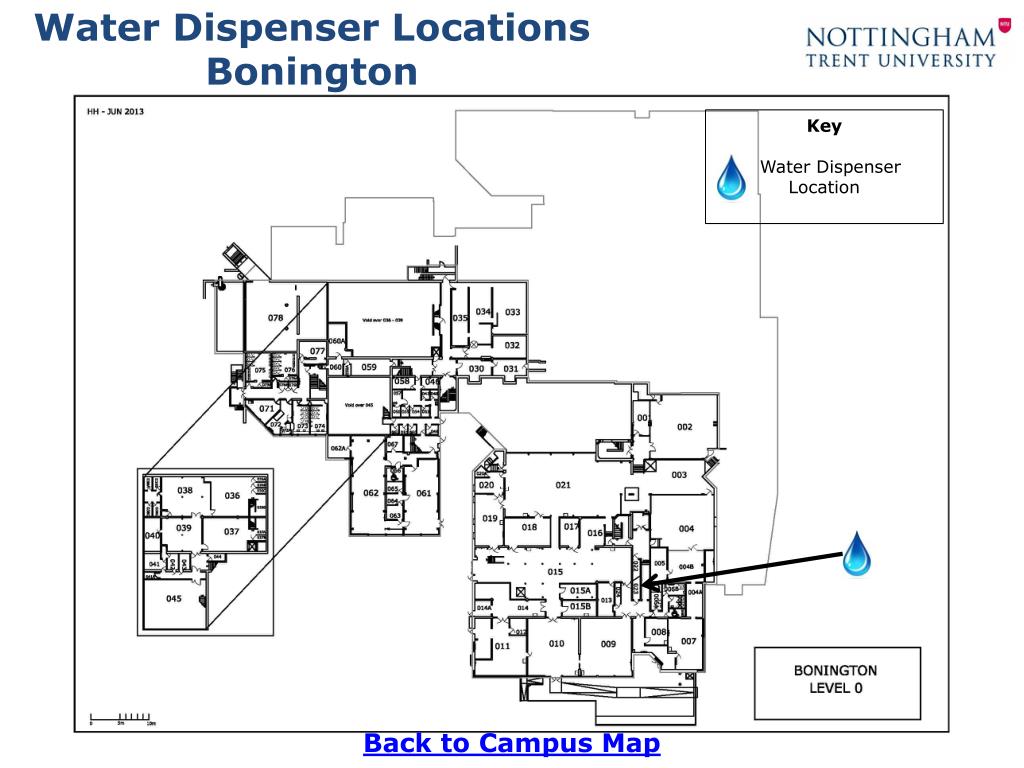 PPT Water Dispenser Locations City Campus PowerPoint Presentation