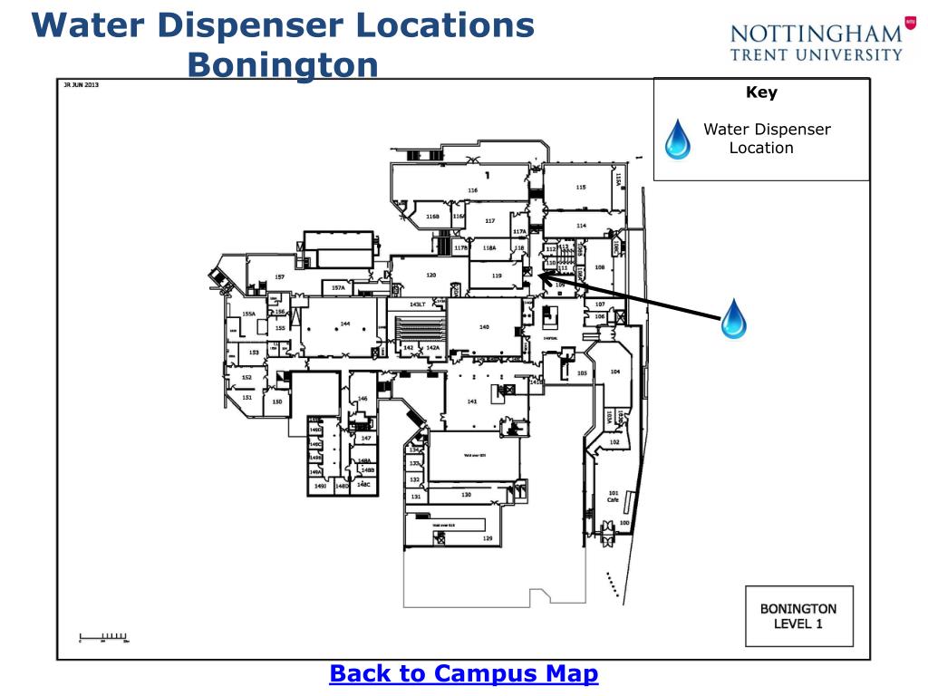PPT Water Dispenser Locations City Campus PowerPoint Presentation
