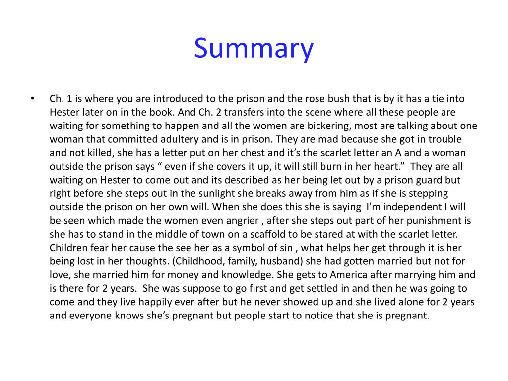PPT The Scarlet Letter Chapters 1 & 2 PowerPoint Presentation, free