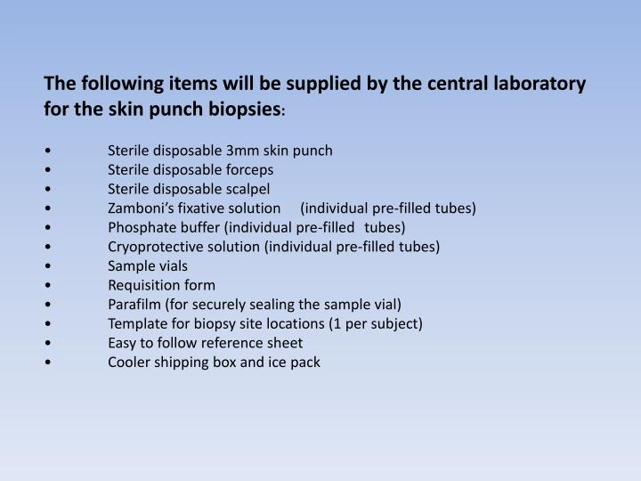 PPT Skin Biopsy Technique for Cutaneous Nerve Evaluation PowerPoint
