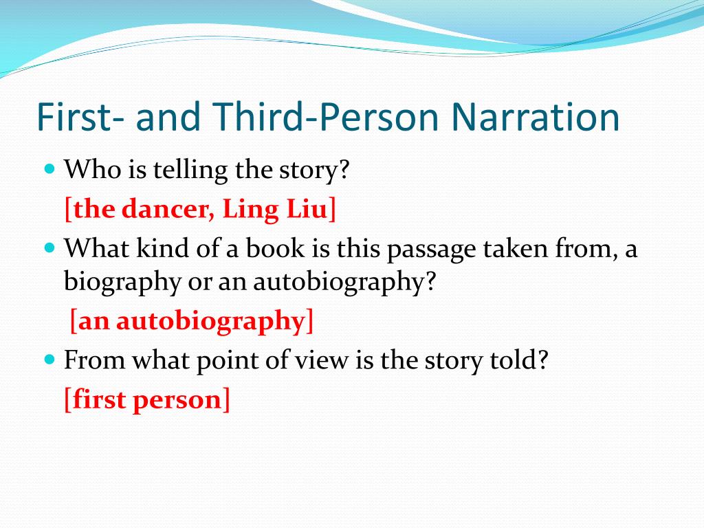 PPT Differences Between Firstand ThirdPerson Narration