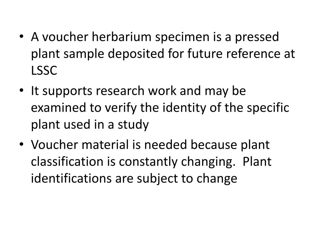 PPT Preparation of Plant Specimens (UF Herbarium Instructions