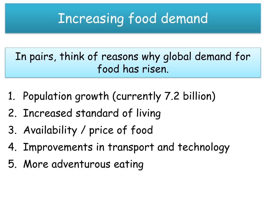 PPT Demand for food is increasing PowerPoint Presentation, free