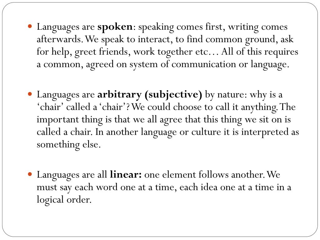 PPT The Nature of Language PowerPoint Presentation, free download ID2341405