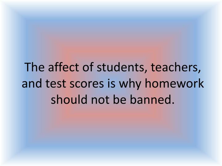 Reasons why homework should not be banned /