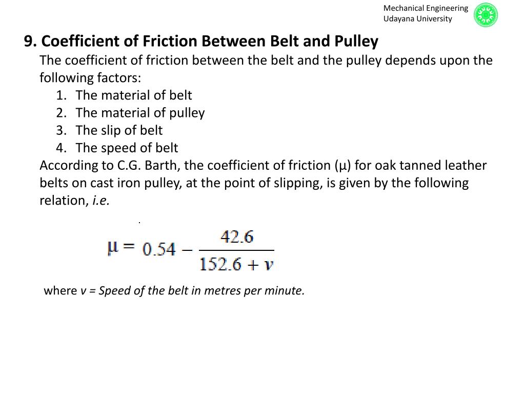 PPT Flat Belt Drives PowerPoint Presentation, free download ID2343821