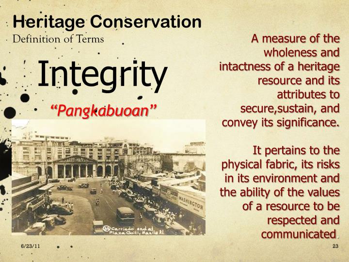 PPT Heritage Conservation PowerPoint Presentation ID2345064
