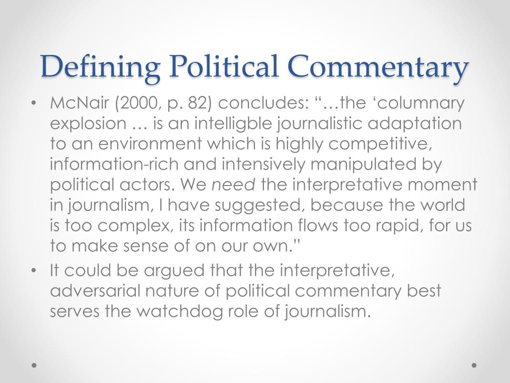 PPT Political Commentary PowerPoint Presentation, free download ID(03)