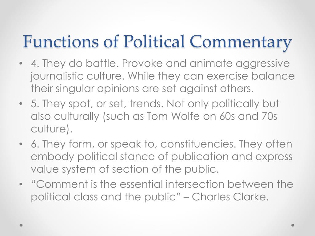 PPT Political Commentary PowerPoint Presentation, free download ID