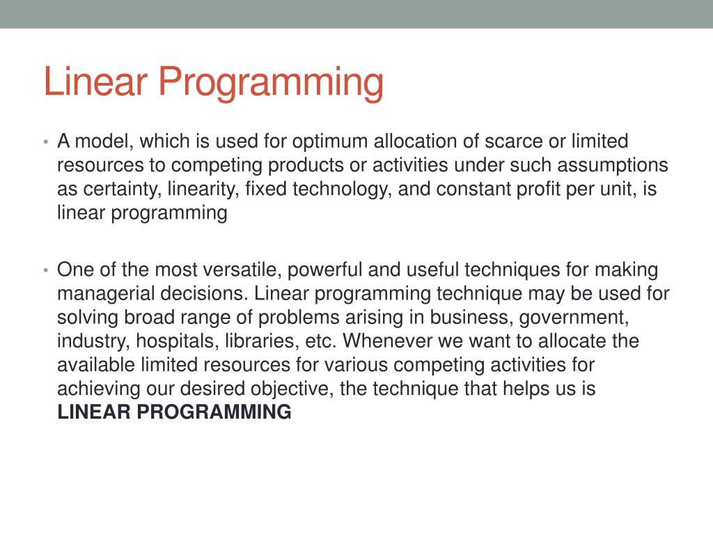 PPT Operations Research PowerPoint Presentation, free download ID