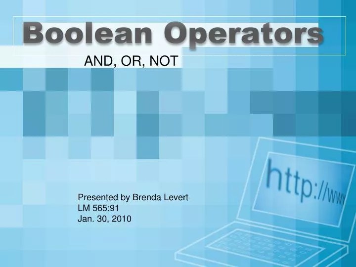 PPT Boolean Operators PowerPoint Presentation, free download ID2353038