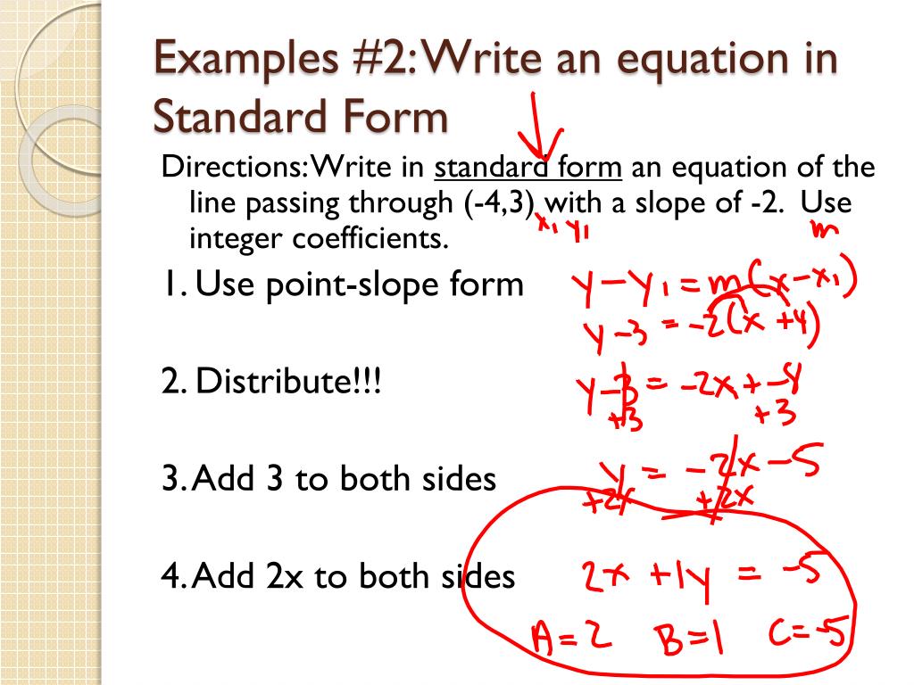 PPT Section 5.4 Standard Form PowerPoint Presentation, free download