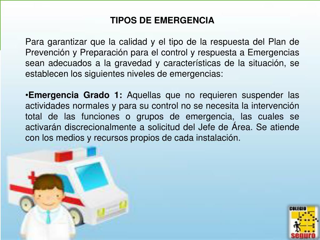 PPT TIPOS DE EMERGENCIA PowerPoint Presentation, free download ID