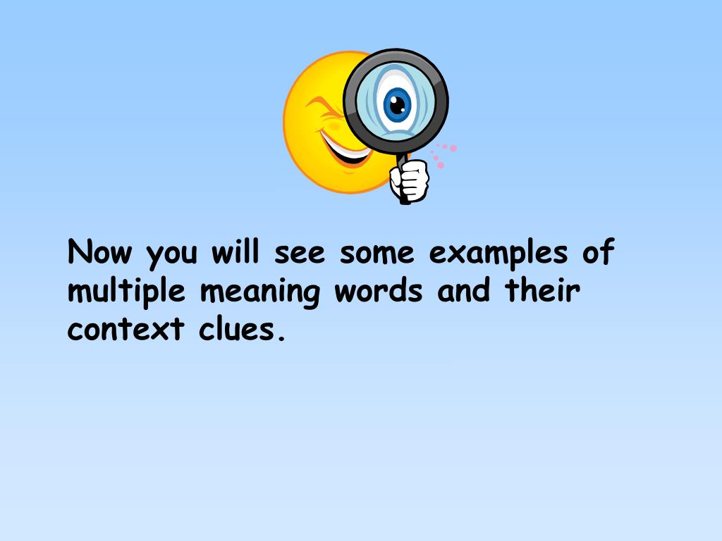 PPT - Multiple Meaning Words PowerPoint Presentation, free download