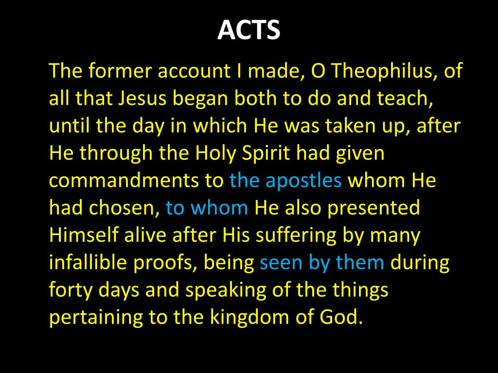 PPT ACTS OF THE APOSTLES PowerPoint Presentation, free download ID