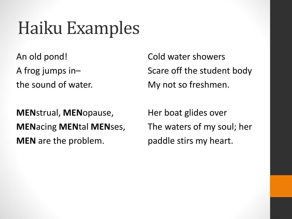 Haiku Examples