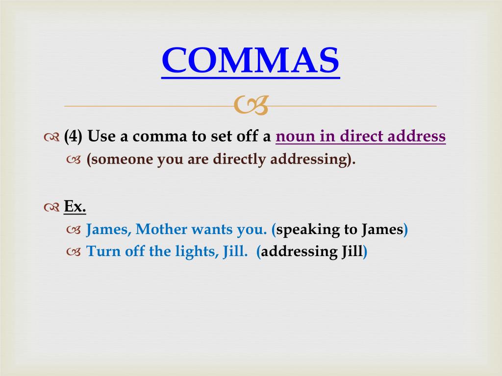 PPT - COMMA RULES PowerPoint Presentation, free download - ID:2359699