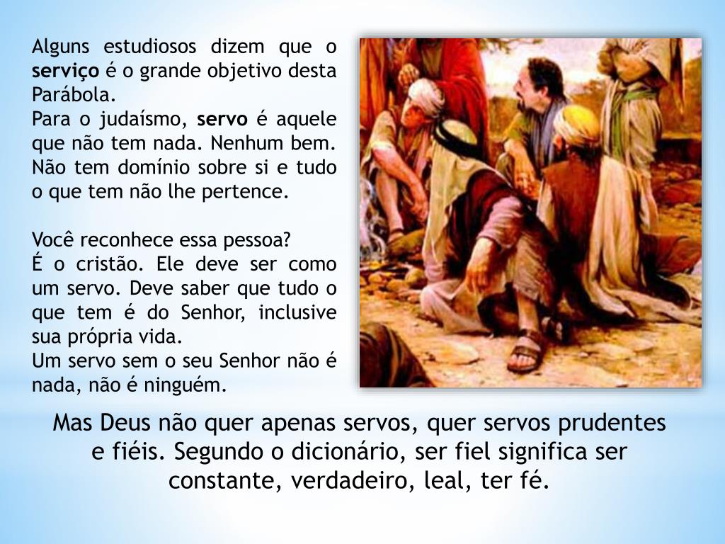 PPT O servo na ausência do senhor Mt 24,4551 PowerPoint Presentation