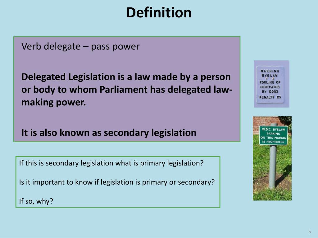 PPT Delegated Legislation PowerPoint Presentation, free download ID2364947