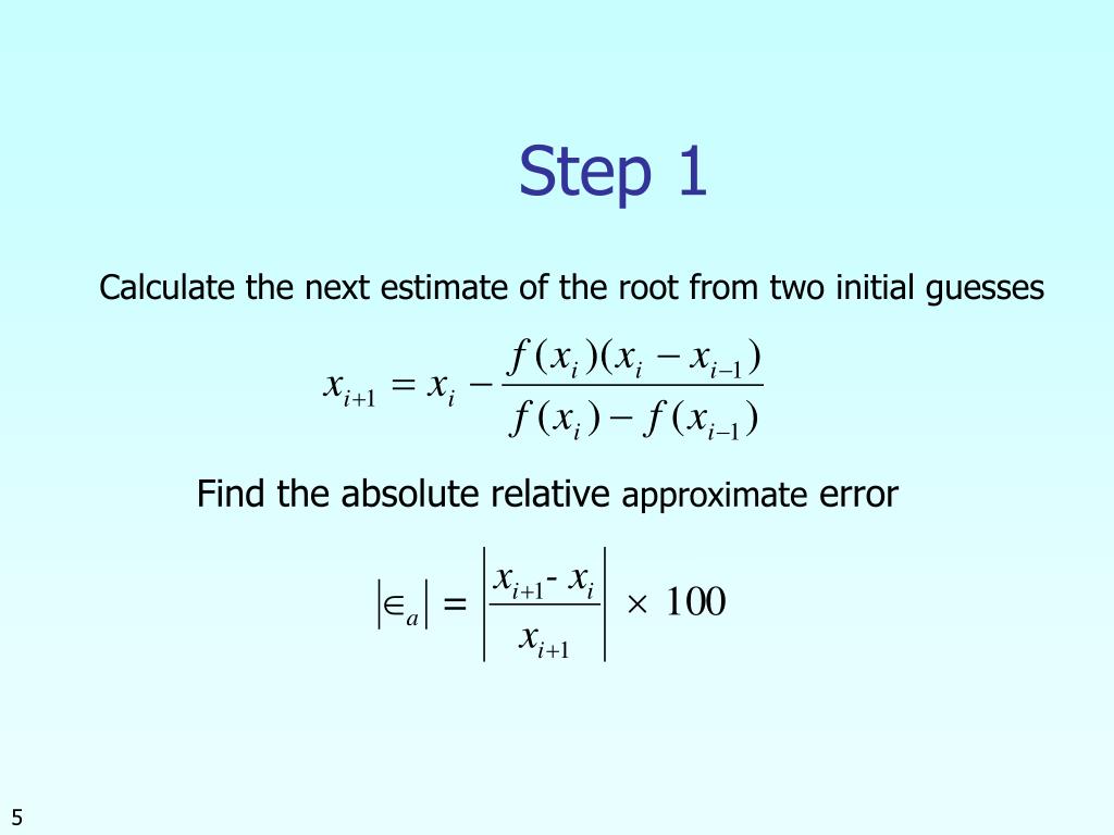 PPT Secant Method PowerPoint Presentation, free download ID2365957