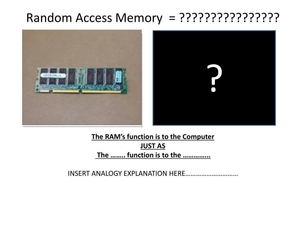 PPT COMPUTER PART ANALOGY PROJECT PowerPoint Presentation, free