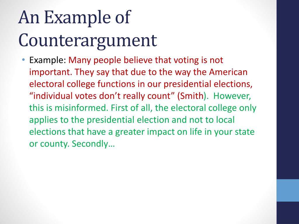 PPT Counterargument and The Rhetorical Triangle PowerPoint