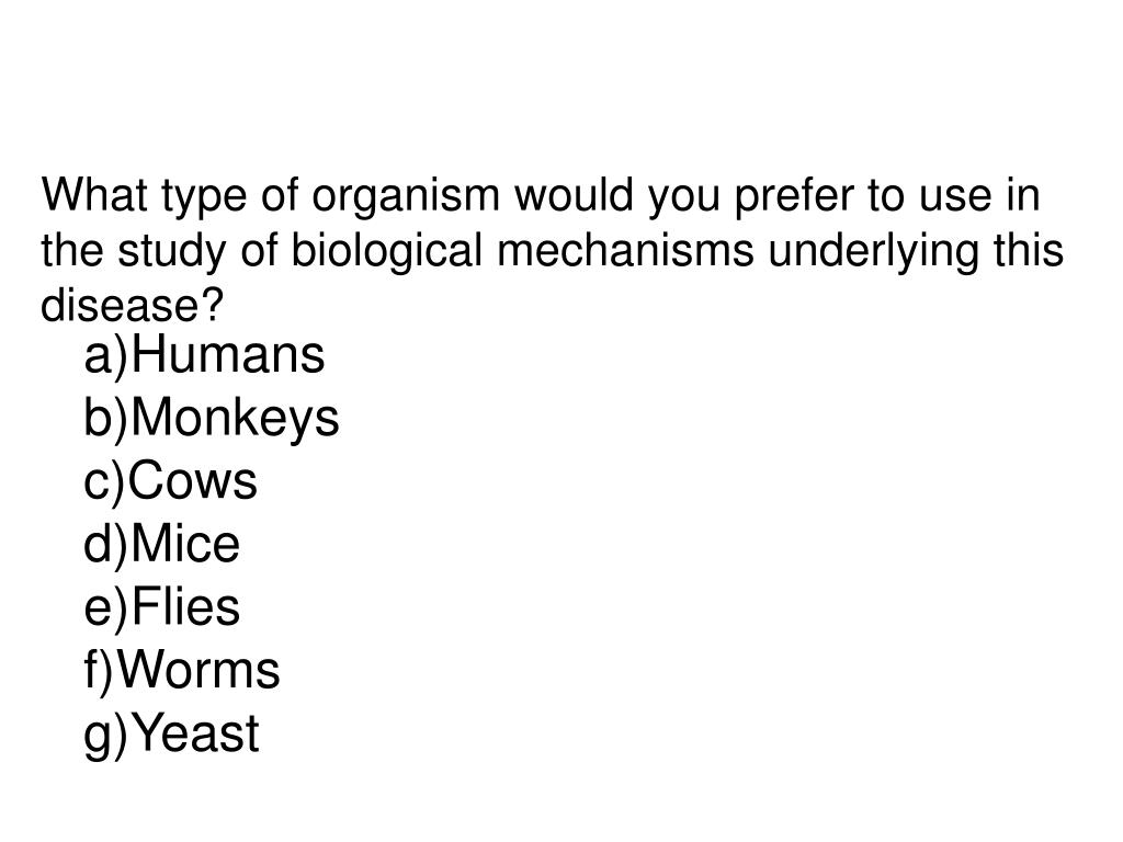 PPT The Importance of Model Organisms PowerPoint Presentation, free
