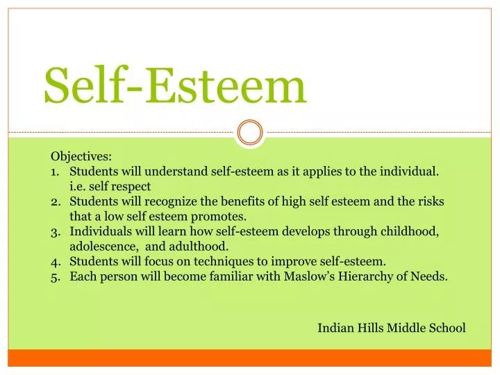PPT SelfEsteem PowerPoint Presentation, free download ID2381452