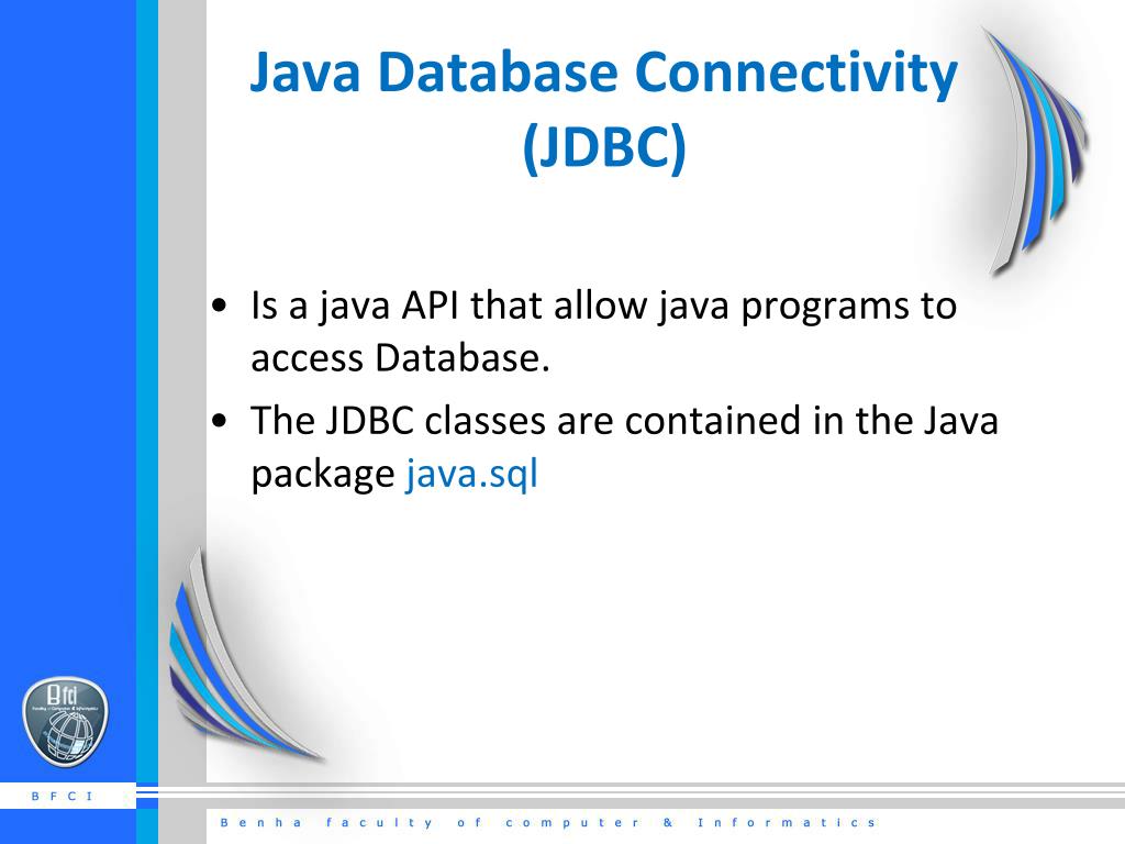 PPT JAVA JDBC Java Database Programming PowerPoint Presentation, free