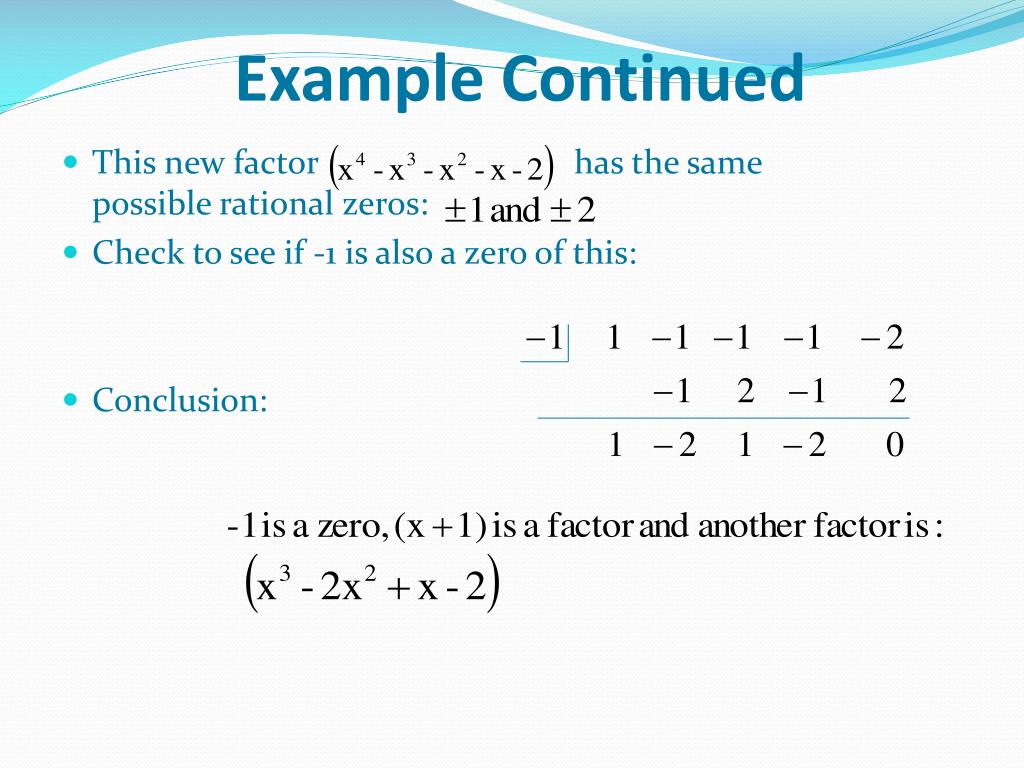 PPT Rational Root Theorem PowerPoint Presentation, free download ID