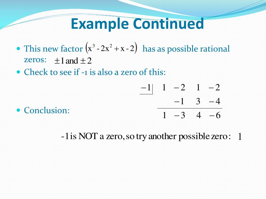 PPT Rational Root Theorem PowerPoint Presentation, free download ID